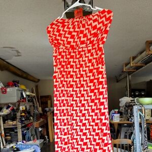Strapless maxi dress with pockets